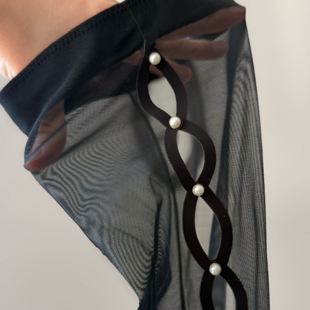 New Jimmy Choo Psyche 95 mesh over-the-knee boots $1,895 - Picture 11 of 13